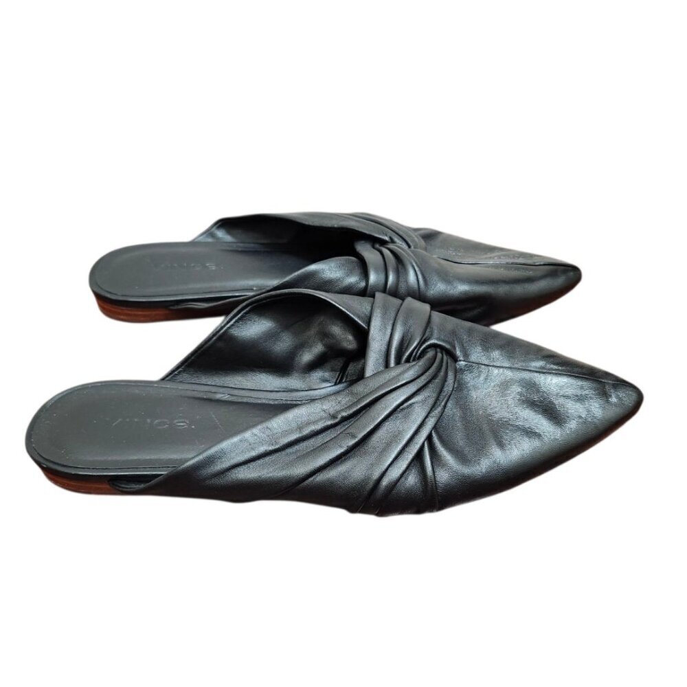 Vince Crenne Leather Mule Flats Size 6 - Picture 6 of 14